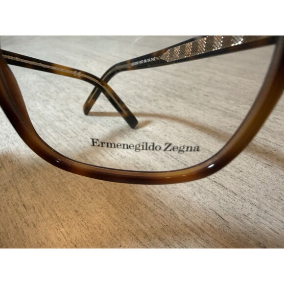 Ermenegildo Zegna EZ5203 052 Dark Havana Eyeglasses 56-18-145 Men\'s New Frame main image 10